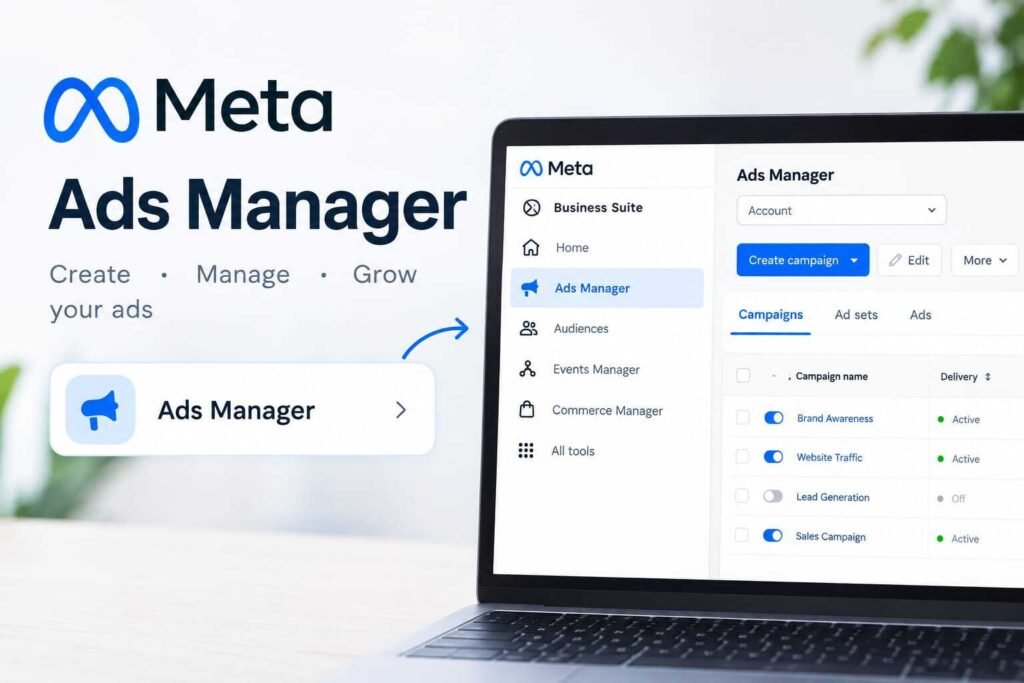 "Meta Ads Manager interface showing the image upload section for creating ad."